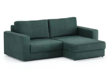 Диван угловой Ларсон 2М Nordic 74 изумруд